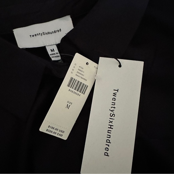 NWT Anthropologie TwentySixHundred Belted Jumpsuit Navy - Size Medium - Picture 7 of 7